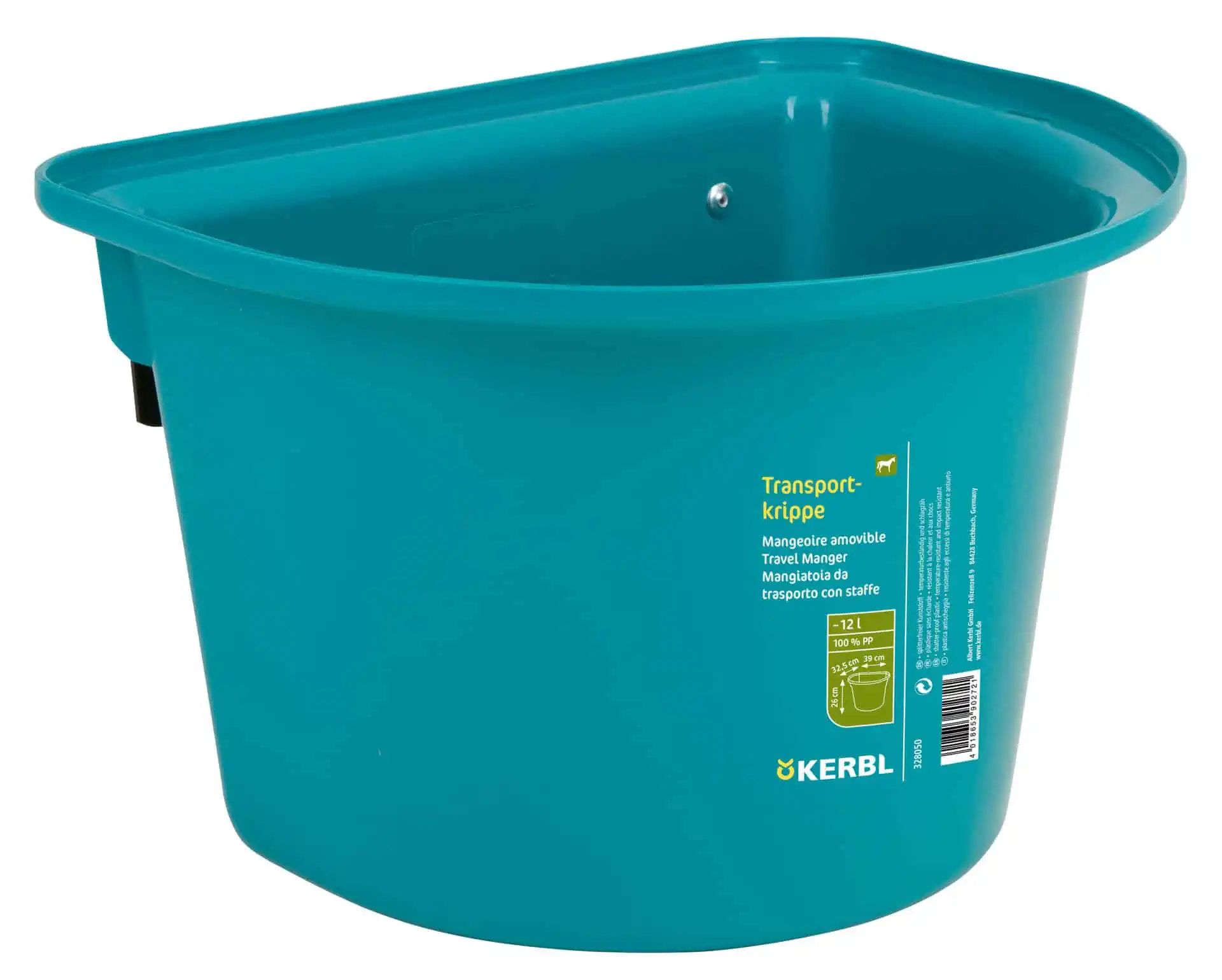 Travel manger plastic with hoock-in bail