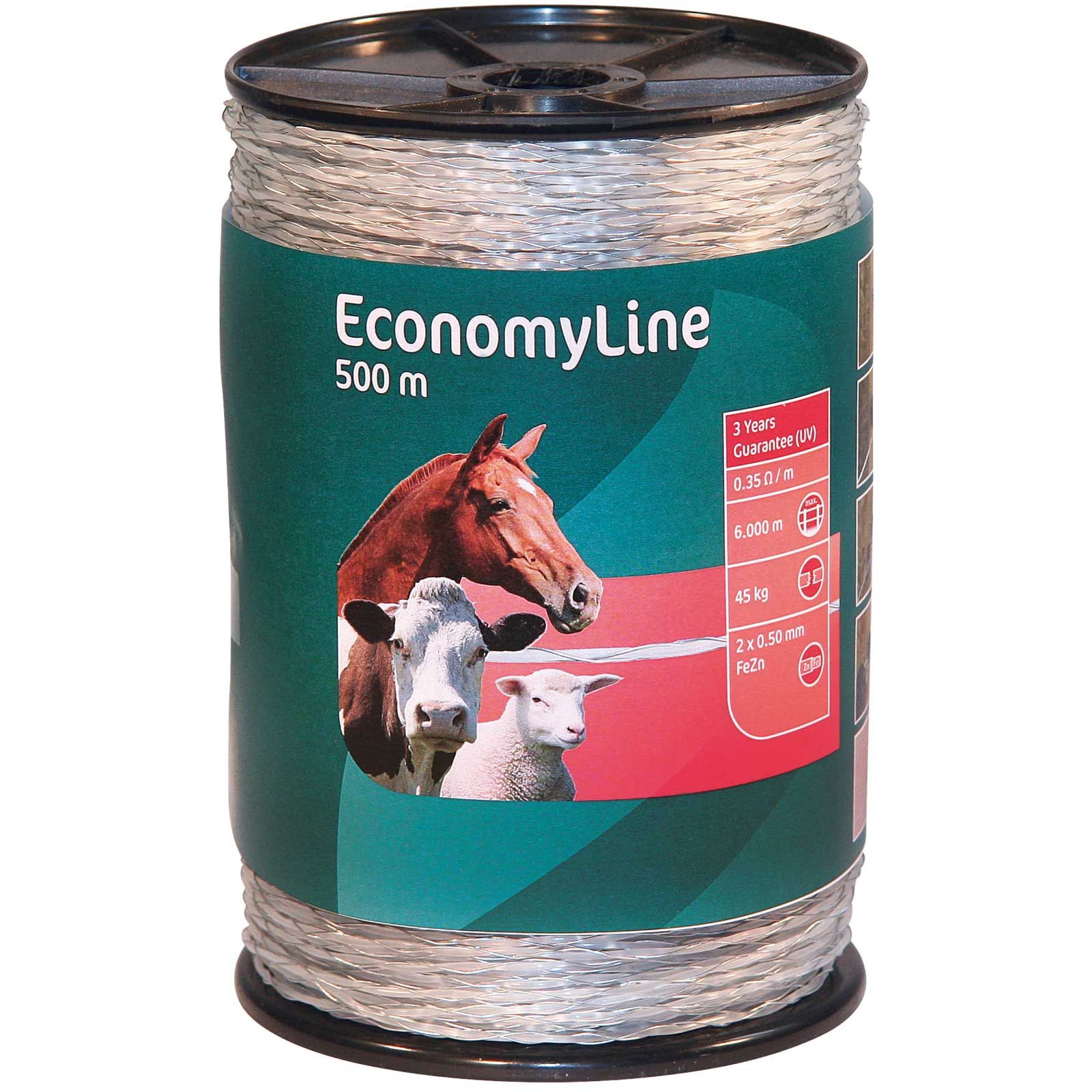 AKO Filo per recinto elettrico EconomyLine Monofilo 2x0,50 mm FeZn trasparente