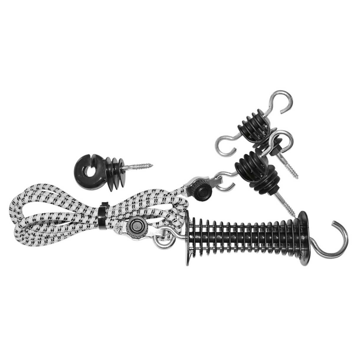 AKO ECO Sistema di chiusura per recinti elettrici con corda elastica 7 mm
