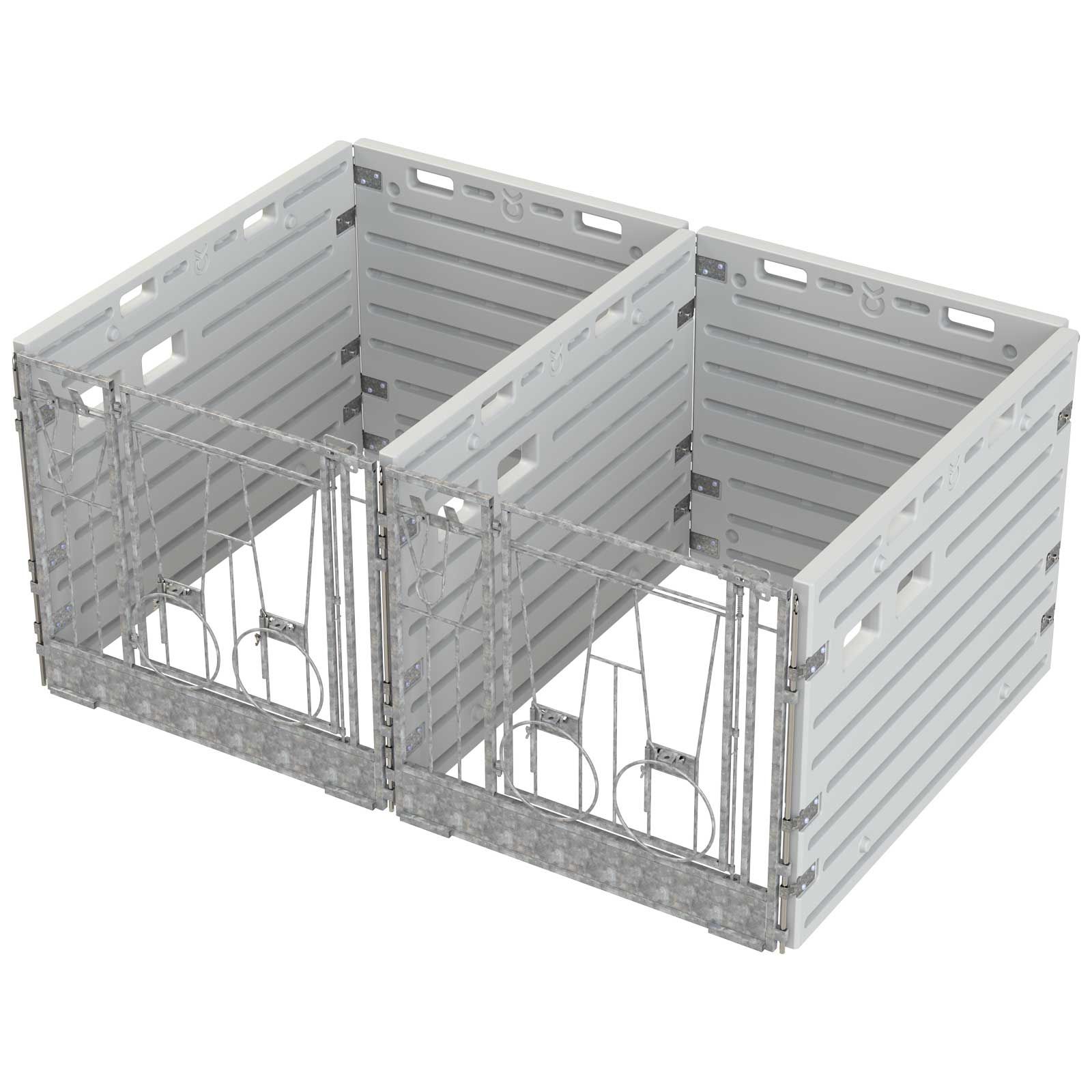 Box modulare per vitelli doppio autoportante